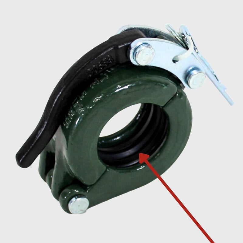 Con Forms 3" ID Concrete Pump Placing Laydown Shotcrete System 3" Hevi-Duty Clamp Replacment Gasket, Box of 6 (CG30D-6) - Image 5